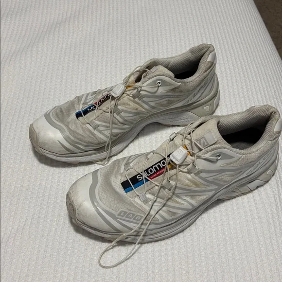 Salomon S-Lab XT6 Soft Ground white tennis shoes - Picture 1 of 3